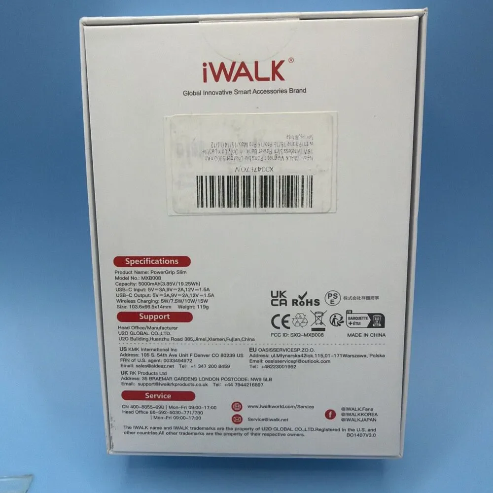 iWALK Magnetic SLIM portable Charger 5000mAh Sealed In Box - Why- Digital Disp
